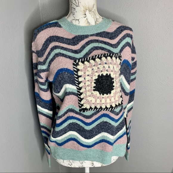 Boundless North Sweaters - New! Boundless North Granny Square Sweater Small